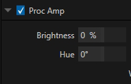 Proc Amp Controls