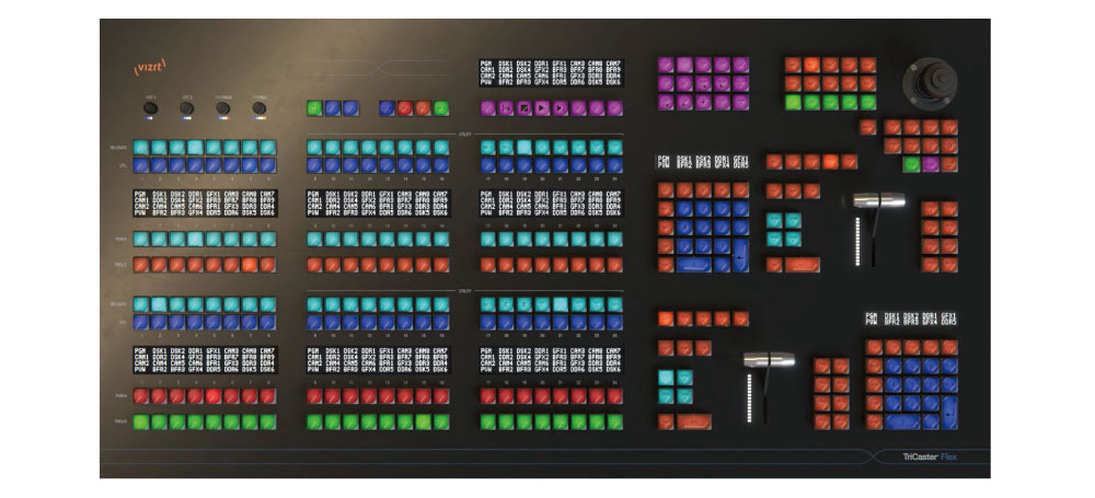 TriCaster Flex Control Panel keys